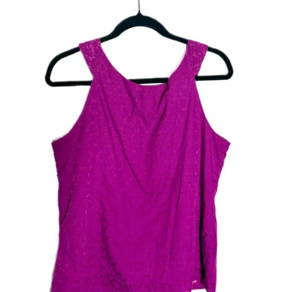 Merona Magenta Layered Blouse - size XL - Picture 9 of 10